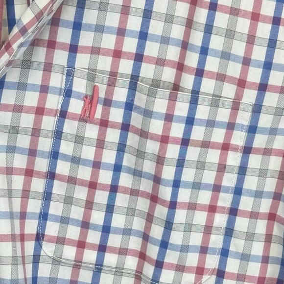 Johnnie-O Prep-Formance Plaid Button Down Shirt Lightweight Boys 16 - Picture 3 of 12